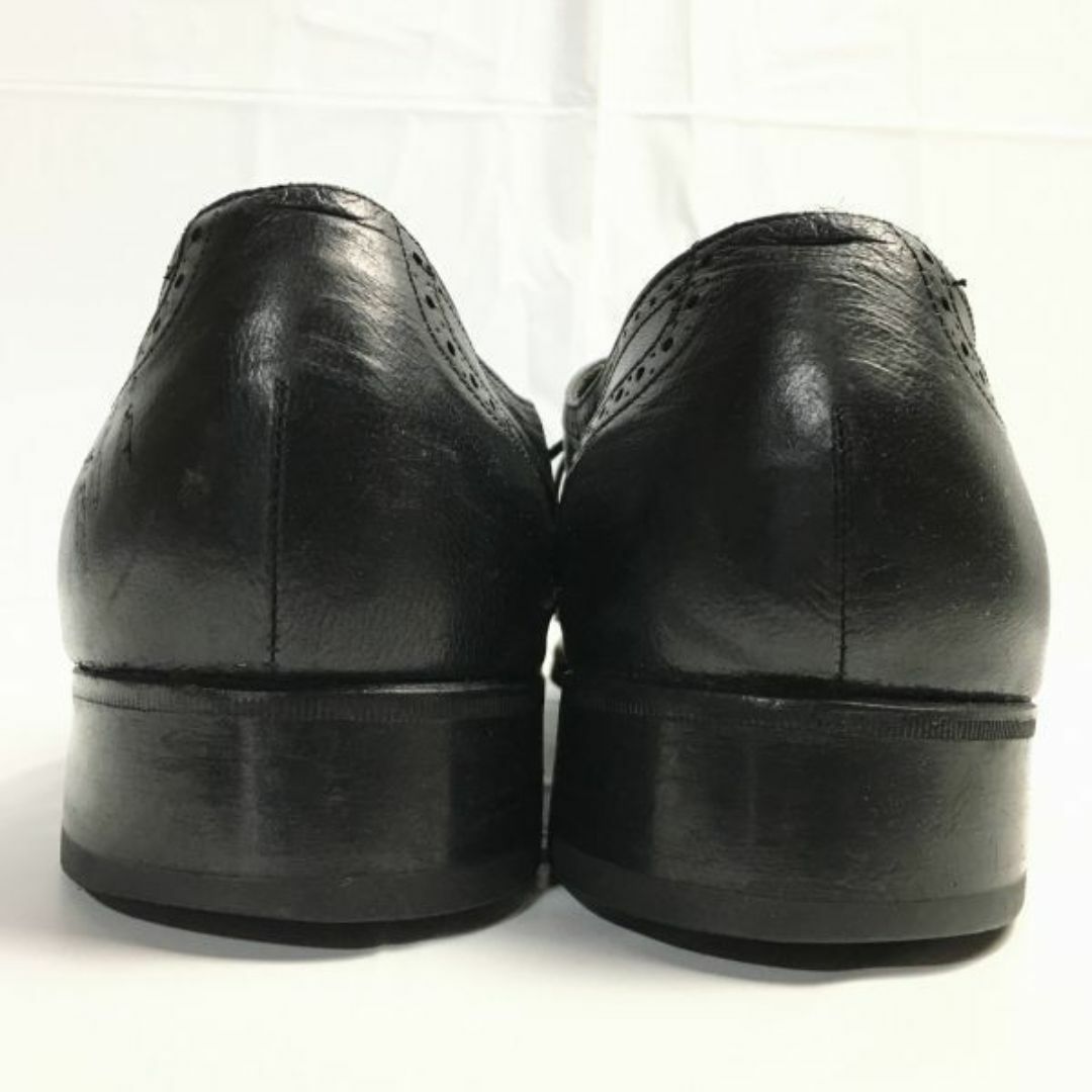 80s-90s/FLORSHEIMフローシャイム　83年製? Vintage/ビンテージ【10.5D　28.0〈黒/BLACK/ブラック】フルブローグ　ウイングチップ　ビジネスシューズ　管NO.ZE-87 #BUZZBERG メンズの靴/シューズ(ドレス/ビジネス)の商品写真