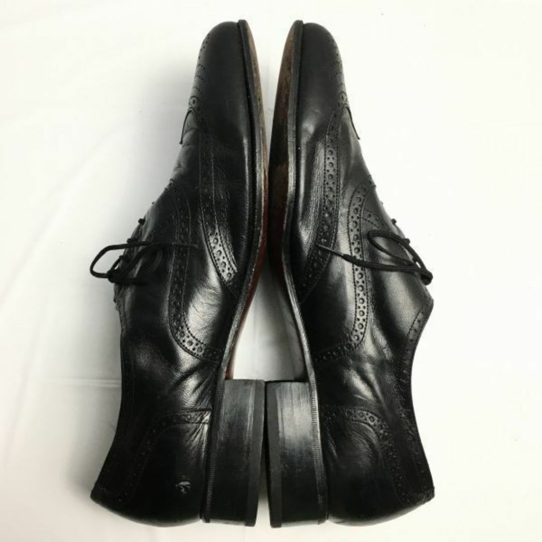 80s-90s/FLORSHEIMフローシャイム　83年製? Vintage/ビンテージ【10.5D　28.0〈黒/BLACK/ブラック】フルブローグ　ウイングチップ　ビジネスシューズ　管NO.ZE-87 #BUZZBERG メンズの靴/シューズ(ドレス/ビジネス)の商品写真