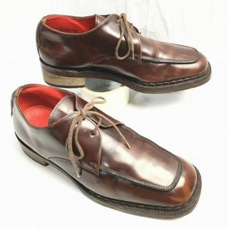 試着交換OK！JEFFRY-WEST　ジェフェリー【8　26.5　茶/BROWN】イングランド製　Uチップ　ビジネスシューズ　Shoes/boots　管NO.ZF-30 #BUZZBERG(ドレス/ビジネス)