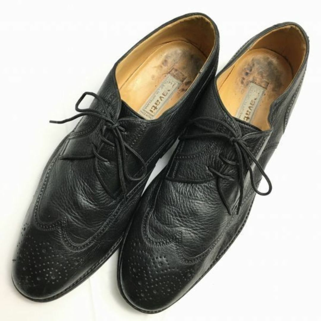 gravati　グラバティ　Vintage/ビンテージ/イタリア製　ウイングチップ　ビジネスシューズ〈黒/BLACK/ブラック〉　サイズ11　管NO.ZF-73 #BUZZBERG メンズの靴/シューズ(ドレス/ビジネス)の商品写真