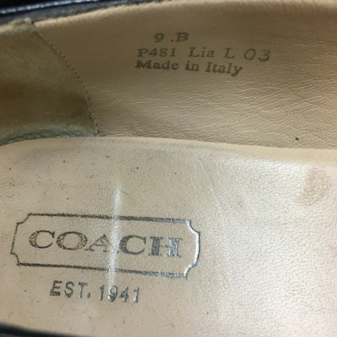 COACH(コーチ)のCOACH　コーチ　イタリア製　ビットモカシン　ビジネスシューズ〈黒/BLACK/ブラック〉　サイズ9B　管NO.ZF-95 #BUZZBERG メンズの靴/シューズ(ドレス/ビジネス)の商品写真