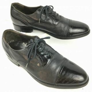 オランダ王室御用達　ヴァンボメル/VAN BOMMEL【サイズ8　26.5〈黒/BLACK/ブラック】80s-90s Vintage/ビンテージ　キャップトゥ　ストレートチップ　管NO.ZG-84 #BUZZBERG(ドレス/ビジネス)