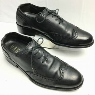 DAKS/ダックス　内羽根ウイングチップ　サイズ24.5　ビジネスシューズ〈黒/BLACK/ブラック〉　　ヒール高め　管NO.ZG-8 #BUZZBERG(ドレス/ビジネス)