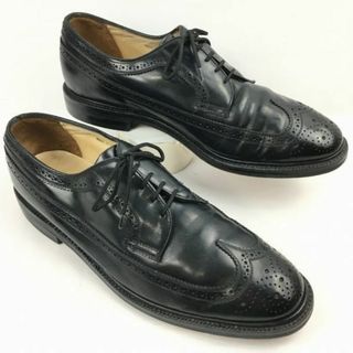 試着交換OK！ビンテージ/Vintage 品　JARMAN/ジャーマン　ロングウイングチッップ　ビジネスシューズ〈黒/BLACK/ブラック〉size11M　28.5-29.0程度/メンズ/菅NO.ZH-60 #BUZZBERG(ドレス/ビジネス)