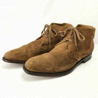 VAN BOMMEL/ヴァンボメル【size8.5G/27.0-27.5】オールレザー/グッドイヤー製法　スウェード本革/チャッカブーツ〈ブラウン/茶/BROWN〉メンズ/Boots/Shoes〕菅No.ZC207 #BUZZBERG(ブーツ)