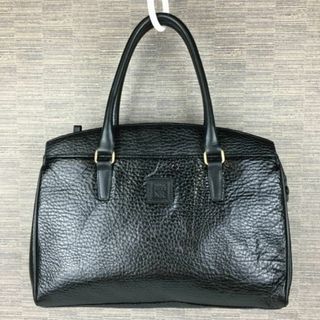 NINA RICCI/ニナリッチ　高級レザー　ハンドバッグ〈黒/BLACK/ブラック〉3箇所収納　ビジネス　管NO.YB18-12 #BUZZBERG(ハンドバッグ)