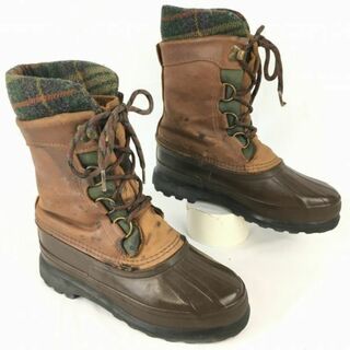 ソレル(SOREL)のSOREL/ソレル　size5 22.0-23.0程度　ビンテージ/Vintage カナダ製　本革　スノーブーツ　ライナー付き　ブラウン/茶/BROWN〉　Boots/Shoes〕菅No.Y37 #BUZZBERG(ブーツ)