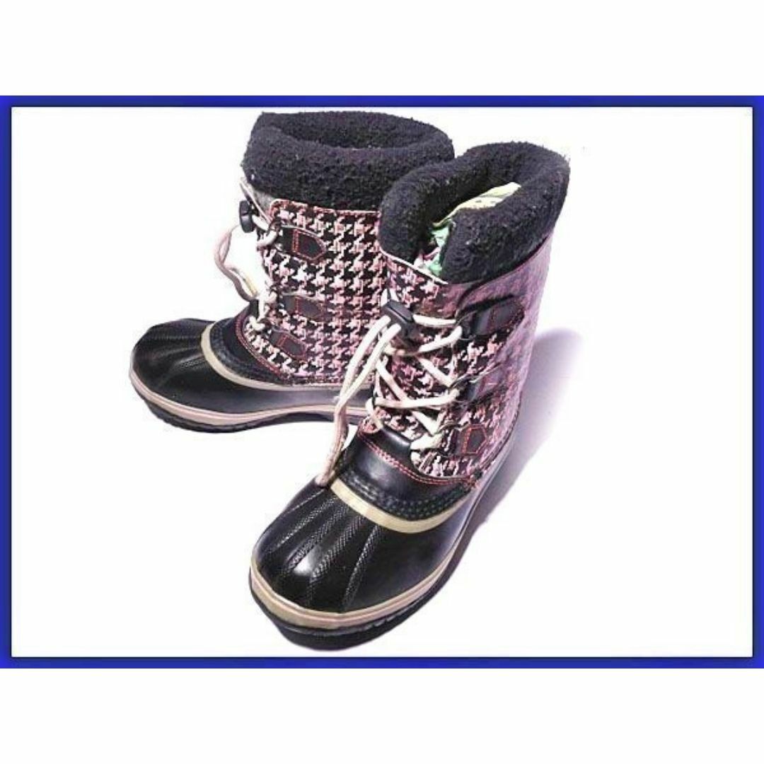 SOREL(ソレル)のカナダ名門★SOREL/ソレル【24.0ｃｍ/ピンク系チェック柄】インナー付き/高級スノーブーツ◆X6G11 #BUZZBERG メンズの靴/シューズ(ブーツ)の商品写真