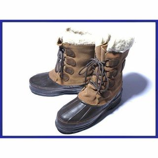 ソレル(SOREL)のビンテージUSA製★LaCrosseラクロス【7/23.5-24.5程度/茶】高級本革スノーブーツ◆X6G25 #BUZZBERG(ブーツ)