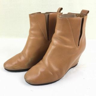 MM マルタンマルジュラ【size 35/22.0】レザー 　サイドゴアブーツ　ブラウン/茶/BROWN〉　Boots/Shoes〕菅No.メX04-15 #BUZZBERG(ブーツ)