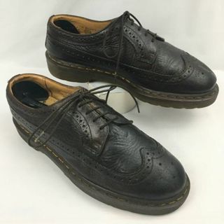 ドクターマーチン(Dr.Martens)の試着交換OK！Dr.Martens/ドクターマーチン　ウイングチップシューズ　ブーツ　ダークブラウン　サイズ8　26.5-27.0程度　管NO.WZH-14 #BUZZBERG(ブーツ)