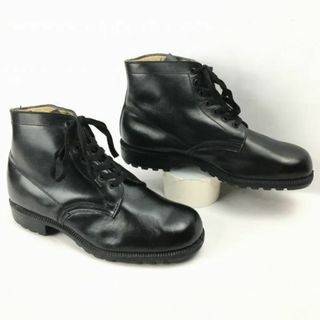 1961年製?ビンテージ/Vintage 　NUVEC　オフィサーブーツ　ショート丈　サービスシューズ　size41　25.5-26.0程度〈黒/BLACK/ブラック〉ビンテージ/Vintage/ boots 管No.WZB203 #BUZZBERG(ブーツ)