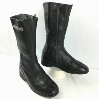 90s?ビンテージ/Vintage 　daytona　デイトナ　ライディング　バイクブーツ　ライディング　ツーリング　size39〈黒/BLACK/ブラック〉サイドジップ　bike　Boots〕菅No.WT21 #BUZZBERG(ブーツ)