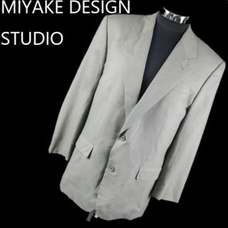 MIYAKE DESIGN STUDIO/イッセイミヤケ　背抜きテーラードジャケット/ブレザー　サイズ6-95-84　メンズL相当　グレー　管NO. WR0-027 #BUZZBERG(テーラードジャケット)