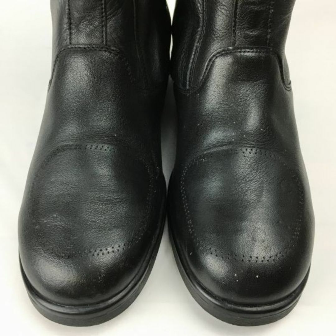 FREY Daytona/デイトナ　ドイツ製ビンテージ/Vintage 本革/バイクブーツ　ライディング　size38　24.0前後〈黒/BLACK/ブラック〉バックジップ　管No.WL13 #BUZZBERG レディースの靴/シューズ(ブーツ)の商品写真