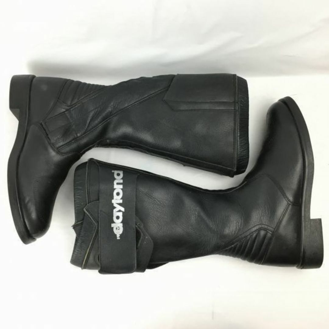 FREY Daytona/デイトナ　ドイツ製ビンテージ/Vintage 本革/バイクブーツ　ライディング　size38　24.0前後〈黒/BLACK/ブラック〉バックジップ　管No.WL13 #BUZZBERG レディースの靴/シューズ(ブーツ)の商品写真