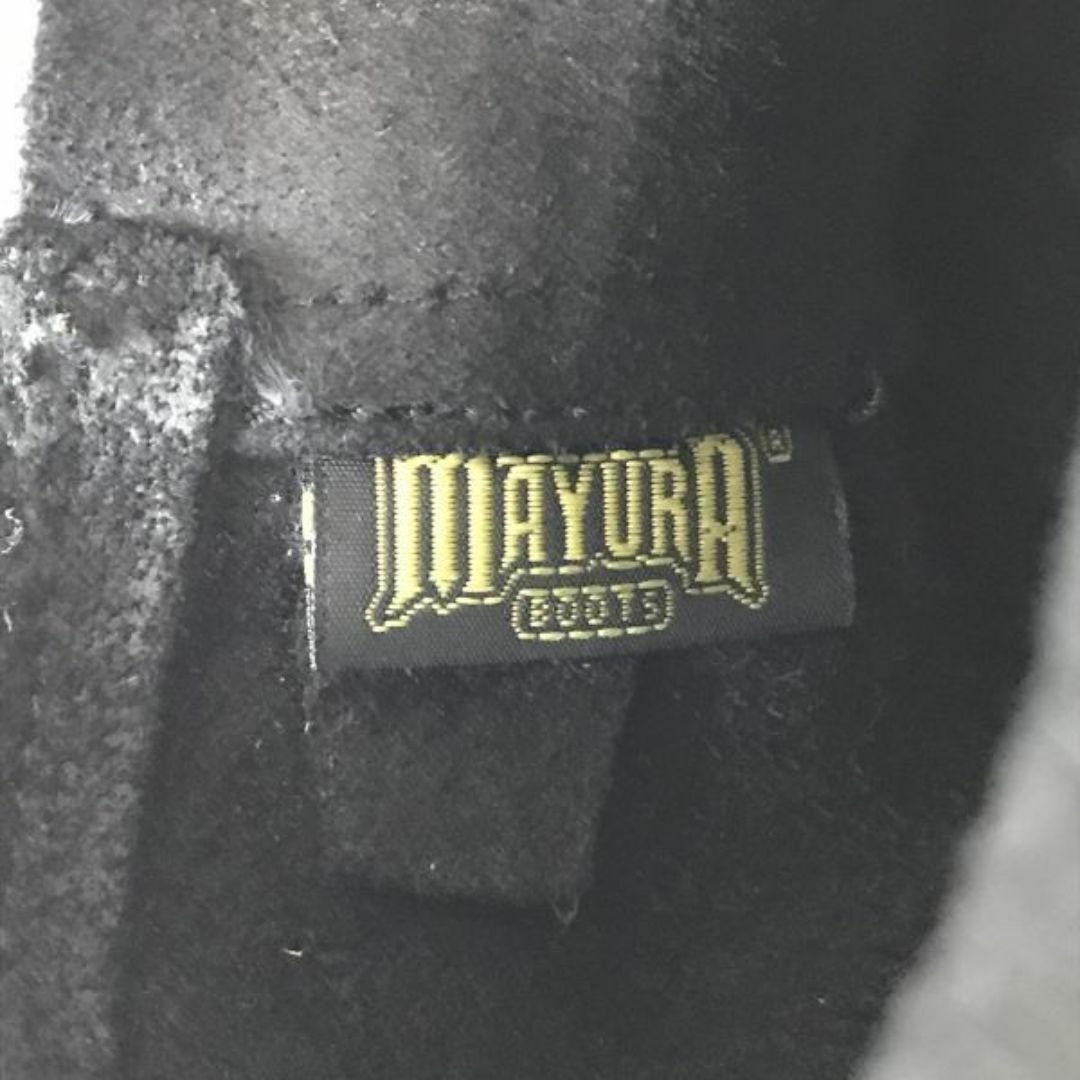 MAYURA/マユラ★スエード/本革/グッドイヤー製法/ショート丈エンジニアブーツ【37/23.0-23.5/黒/BLACK】/Shoes◆WB79-5 #BUZZBERG レディースの靴/シューズ(ブーツ)の商品写真