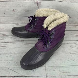 ソレル(SOREL)のカナダ製ビンテージ★エディーバウアー /Eddie Bauer【27.0-27.5cm程度　紫】ボアインナー付き/ハイテク防水/スノーブーツ◆WB12-03 #BUZZBERG(ブーツ)