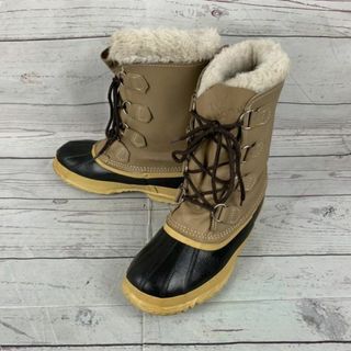 ソレル(SOREL)のカナダ製ビンテージ★SOREL/ソレル★重厚本革スノーブーツ【wos5 22.0-22.5/茶】インナー付/防水加工/防寒/ビンテージ/Vintage/boots◆WB10-02 #BUZZBERG(ブーツ)