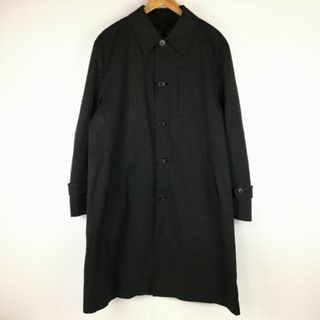 COMME CA COLLECTION/コムサコレクション　コットン/ステンカラーコート　サイズ3〈黒/BLACK/ブラック〉日本製　裏地キュプラ　管NO.WA23-23 #BUZZBERG(ステンカラーコート)