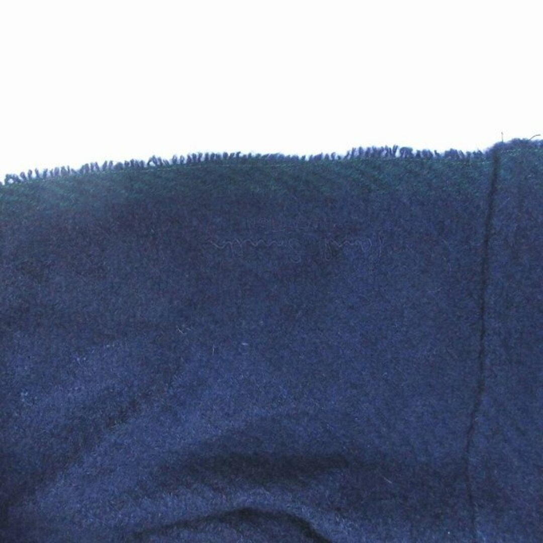 ポールスミスコレクション スヌード マフラー カシミヤ フリンジ 紺 レディースのファッション小物(マフラー/ショール)の商品写真