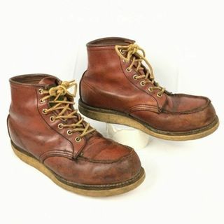 レッドウィング(REDWING)の90s半円犬タグ　ビンテージ/Vintage 　RED WING/レッドウィング　ワークブーツ　ショートブーツ　size6.5F/24.5〈ブラウン/茶/BROWN〉 boots管No.WA169 #BUZZBERG(ブーツ)