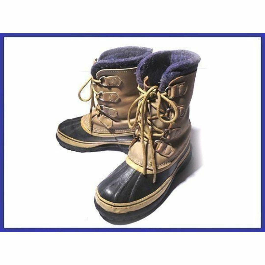 SOREL(ソレル)のカナダ製★ソレル★中綿♪本革スノーブーツ24.5茶◆W25 #BUZZBERG メンズの靴/シューズ(ブーツ)の商品写真