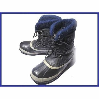 ソレル(SOREL)のカナダ製ビンテージ★ソレルSOREL【24.5-25.5程度】インナー付き♪本革スノーブーツ◆W23 #BUZZBERG(ブーツ)