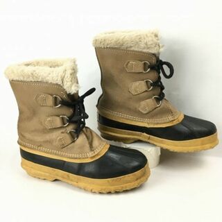 ソレル(SOREL)のSOREL/ソレル　size5　22.0-22.5程度　ビンテージ/Vintage カナダ製　スノーブーツ　ライナー付き〈ブラウン/茶/BROWN〉　Boots/Shoes〕菅No.T31 #BUZZBERG(ブーツ)