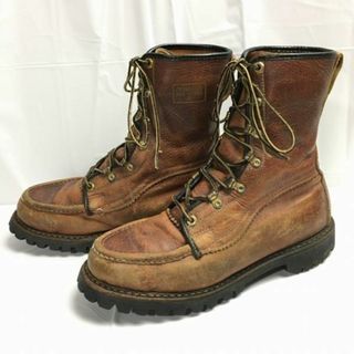 希少ビンテージ/Vintage ！HERMAN/ハーマン　サバイバーブーツ　ミリタリー　size8.5　ブラウン/茶/BROWN〉SURVIVOR BOOT　ビンテージ/Vintage/　管No.T2 #BUZZBERG(ブーツ)