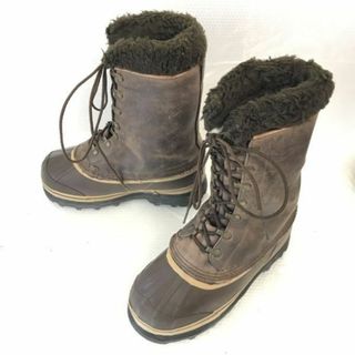 ソレル(SOREL)のカナダ製/ビンテージ★ソレル/SOREL★本革/スノーブーツ【6/22.5-23.5/茶/BROWN】雪作業/防水◆pWB91-2 #BUZZBERG(ブーツ)