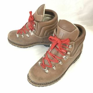 80s-90s?/ドイツ製★LOWA/ローバー★重厚本革/トレッキングブーツ【24.5-25.5/茶/brown】ビブラムソール/Shoes/ビンテージ/Vintage◆pWB87-4 #BUZZBERG(ブーツ)