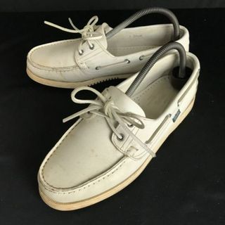 パラブーツ(Paraboot)のパラブーツ　Paraboot For SHIPS★本革/デッキシューズ【7/25.5/白/WHITE】シップス別注/Shoes/boots/japan◆pF-61 #BUZZBERG(ブーツ)