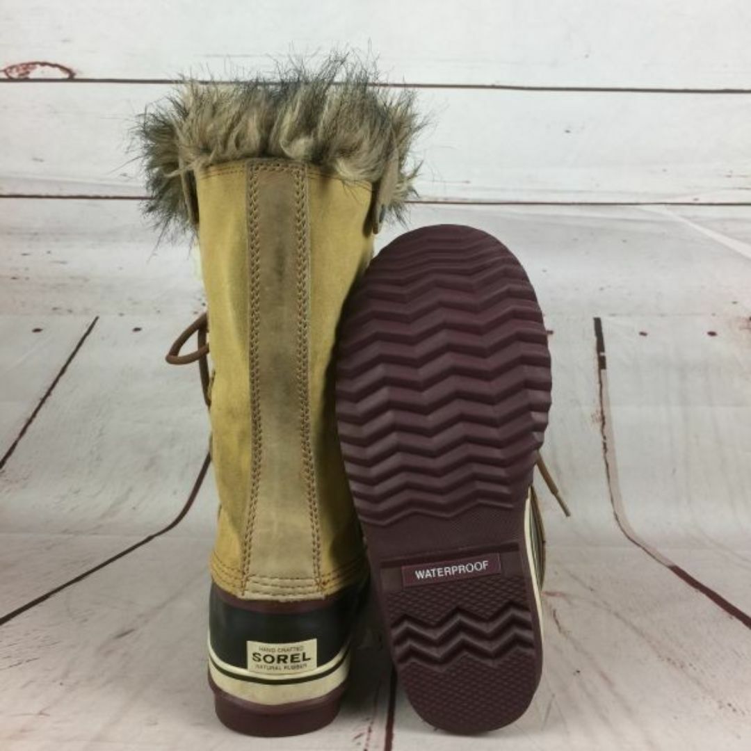 SOREL(ソレル)のカナダ名門★SOREL/ソレル★完全防水/レザースノーブーツ【24.5/茶】インナー付/履き口ボア◆KM03 #BUZZBERG メンズの靴/シューズ(ブーツ)の商品写真