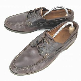 アレンエドモンズ(Allen Edmonds)のUSA製★アレンエドモンズ/KEY LARGO★本革/モカシンシューズ/デッキシューズ【28.5/暗茶】ビブラムソール◆H-21 #BUZZBERG(ドレス/ビジネス)