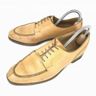 イングランド製★CROCKETT&JONES★本革/レザー/グッドイヤー製法/Uチップ【6E/24.5-25.0/キャメル】ビジネス/クロケット＆ジョーンズ◆F-83 #BUZZBERG(ドレス/ビジネス)