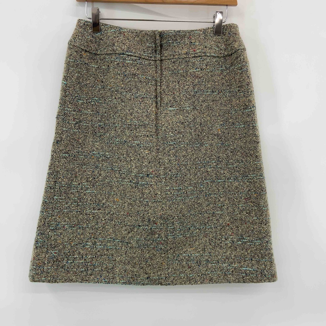 oeillet ウイエ レディース ひざ丈スカート ミックスカラーニット ウール混 レディースのスカート(ひざ丈スカート)の商品写真