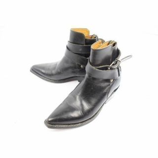 ★ADAMS BOOTS★本革ジョッパーブーツ【22.5/黒】グッドイヤー製法◆C-09 #BUZZBERG(ブーツ)