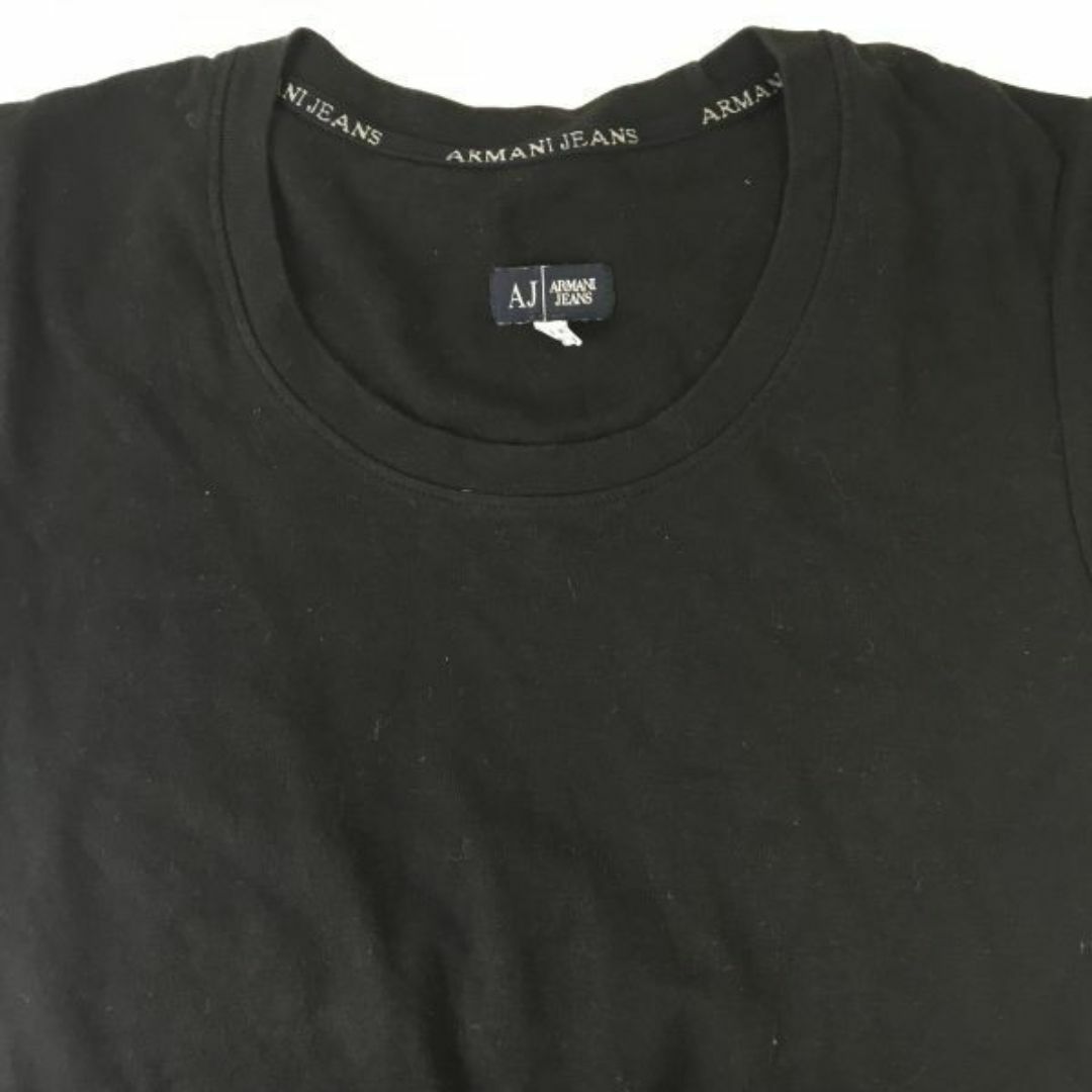 ARMANI JEANS(アルマーニジーンズ)のARMANI JEANS★半袖Tシャツ/カットソー【Women's size-M/38/黒/Black】ジョルジオアルマーニジャパン正規代理店タグ/Tops/Shirts◆BH40 #BUZZBERG レディースのトップス(Tシャツ(半袖/袖なし))の商品写真