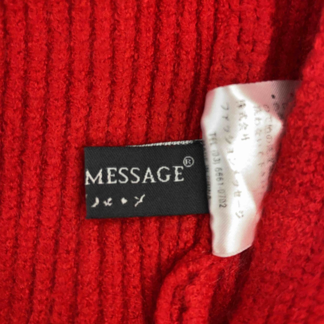 FASION MESSAGE ファッションメッセージ レディース カーディガン ニット レッド レディースのトップス(カーディガン)の商品写真