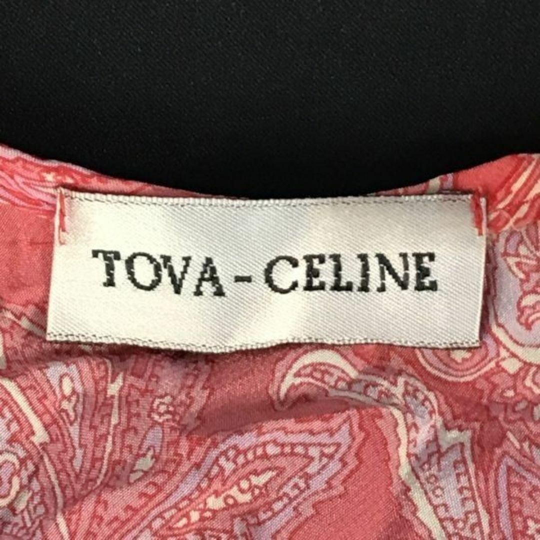 celine(セリーヌ)のUSA製ビンテージ★Tova celine★100％シルク/ロング丈ワンピース【レディースS/ピンク/ペイズリー柄】◆BG758 #BUZZBERG レディースのワンピース(ロングワンピース/マキシワンピース)の商品写真