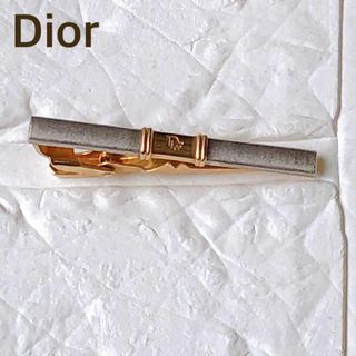 高級　Dior クリスチャンディオール　ネクタイピン　ロゴ　シルバー　ゴールド(ネクタイピン)