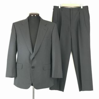 日本製★Aquascutum/アクアスキュータム★シングルスーツ/上下セットアップ【AB-4/メンズM/グレー】背抜き/春夏◆BF720 #BUZZBERG