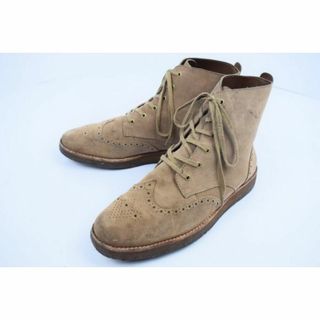 クラークス(Clarks)のクラークス /CLARKS★本革ショートブーツ【26.5/明茶】スエード/デザートブーツ/ウイングチップ ◆BA3-10 #BUZZBERG(ブーツ)