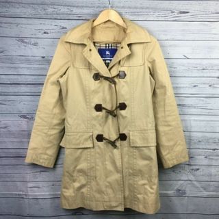 バーバリー(BURBERRY)の訳あり特価★BURBERRY BLUE LABEL★トレンチコート【Women's size -M/ベージュ】フード付き/三陽商会/ノバチェック/スナップボタン◆BA19-A4 #BUZZBERG(ブルゾン)