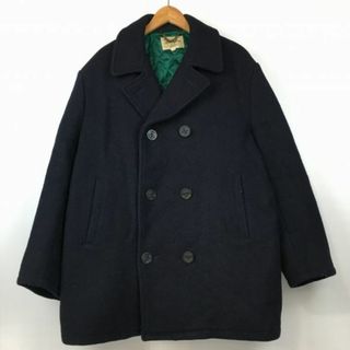 NEW YORKER Legend/ニューヨーカー レジェンド　ウールピーコート　サイズLL　ダークネイビー/濃紺 オールド/Vintage/ビンテージ　管NO.A18-5 #BUZZBERG(ピーコート)