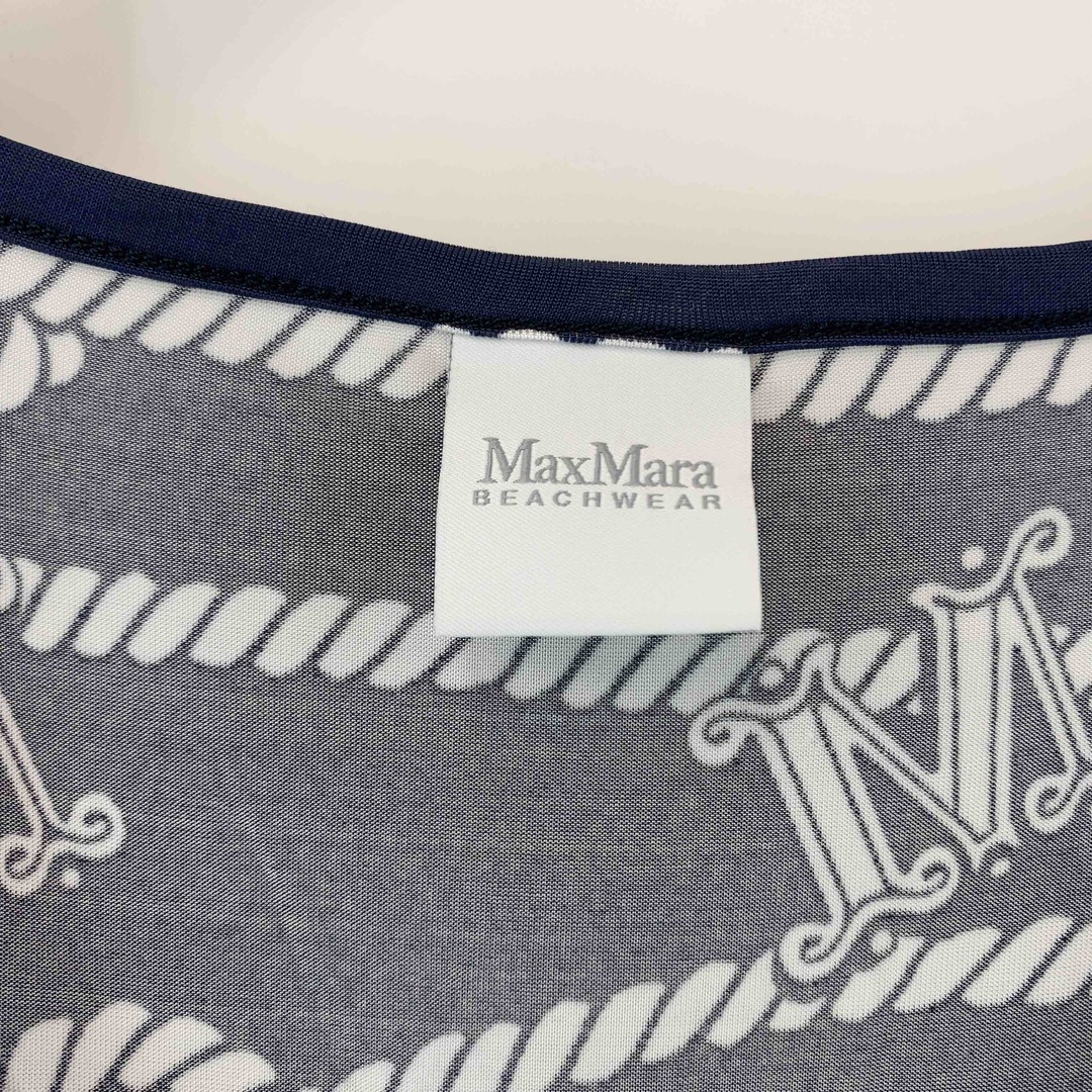 Max Mara(マックスマーラ)のMAX MARA マックスマーラ 　紺　ネイビー　マリン　リゾート　　タンクトップ　パンツ　セットアップ　レディース Tシャツ（袖なし） レディースのトップス(タンクトップ)の商品写真