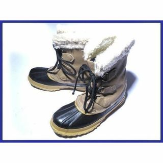 ソレル(SOREL)のカナダ製/ビンテージ品★SOREL/ソレル【4/21.0-22.0/ベージュブラウン】本革使用/インナー付き/高級スノーブーツ◆6F04 #BUZZBERG(ブーツ)