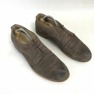 タケオキクチ(TAKEO KIKUCHI)のMade in Japan★TK/タケオキクチ★本革/ヌバックレザー/ブローグシューズ【27.5/茶/BROWN】TK Established 1999/dress shoes◆A-86 #BUZZBERG(ドレス/ビジネス)