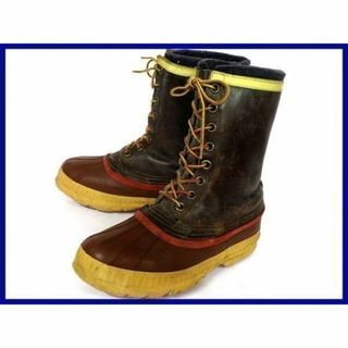 ソレル(SOREL)の70s-80s頃?カナダ製ビンテージ★ソレルSOREL【24.0-25.0/暗茶】重厚本革/インナー付きスノーブーツ◆2@D59 #BUZZBERG(ブーツ)